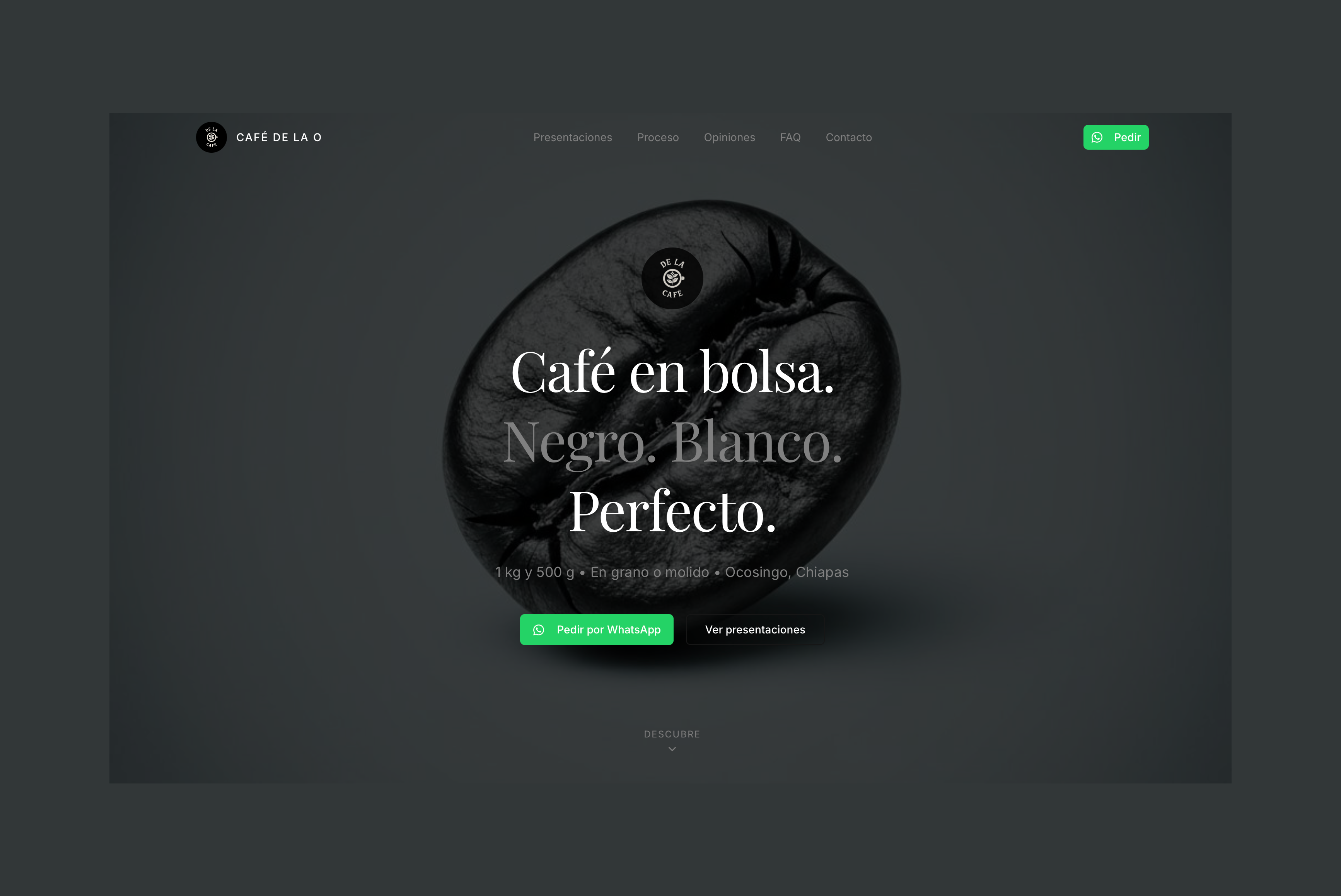 Landing Page para Negocio de Café